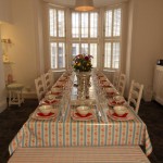 Dining room ready for dinner